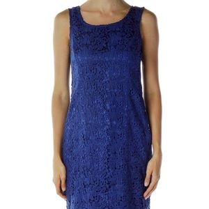 Jones New York Crocheted Cocktail Dress